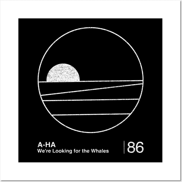 A-Ha / Minimalist Graphic Fan Artwork Design Wall Art by saudade